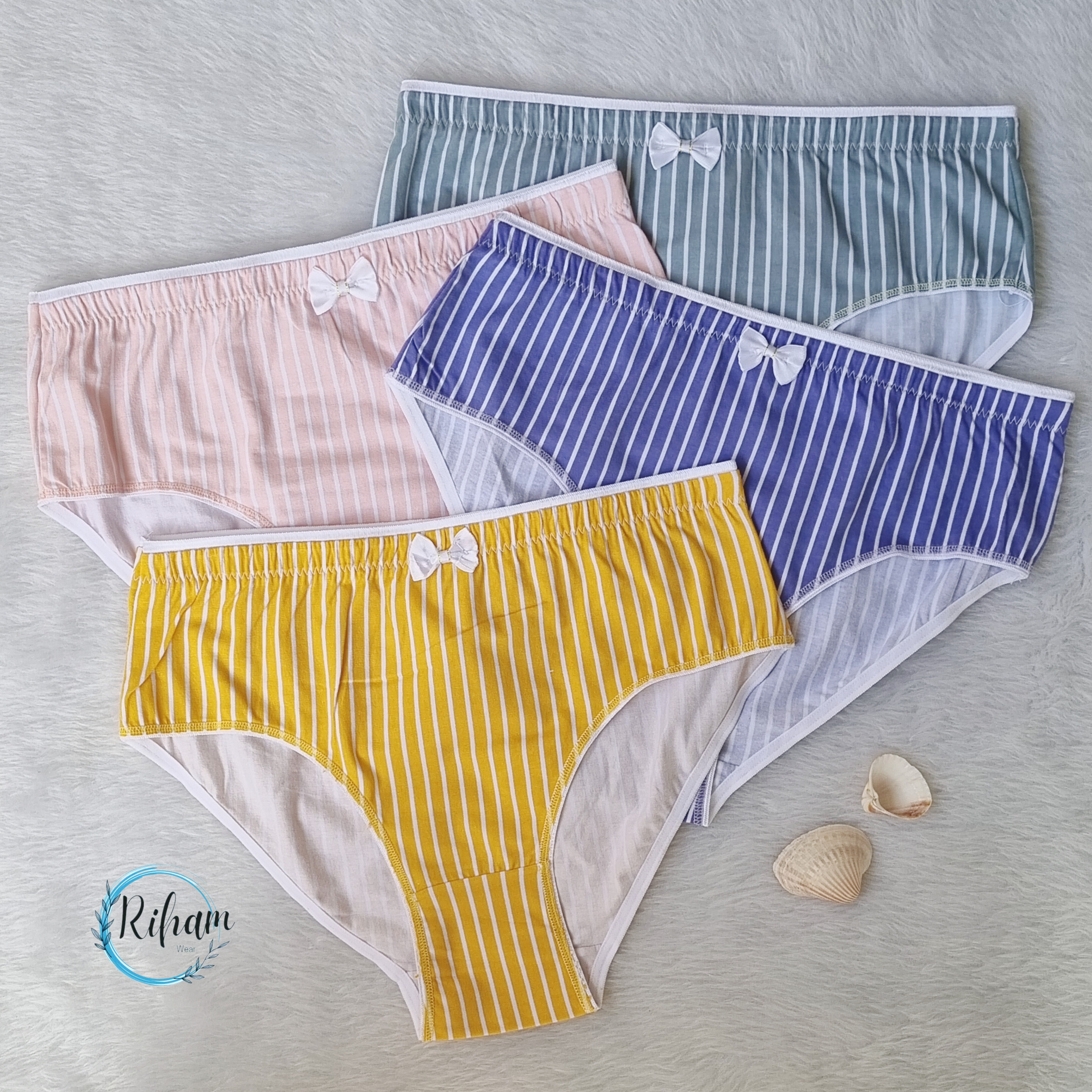 شورت راه راه نارین | نخی باکیفیت و کش عالی | خوش‌فرم و راحت | سایزبندی ۳۸ تا ۴۲